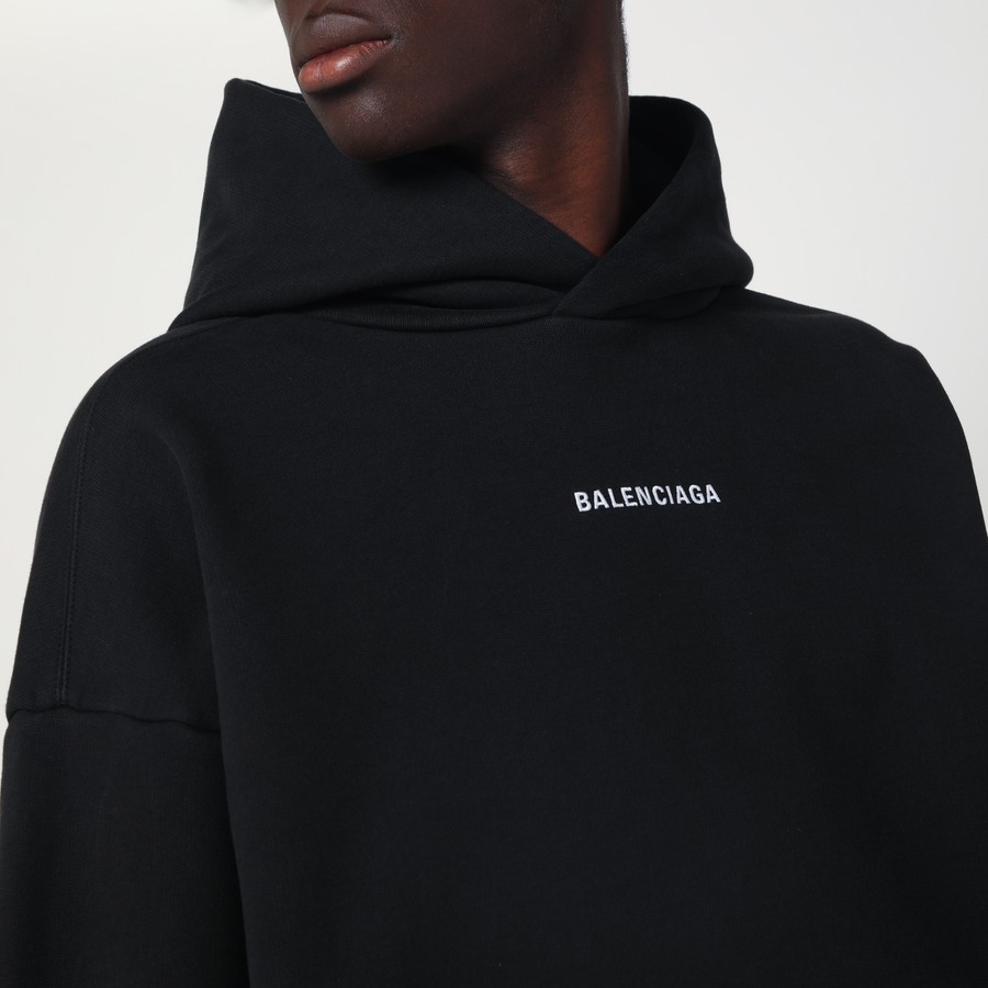 スウェット・トレーナー BALENCIAGA SWEATSHIRTS (767877TRVJ3 1569) Balenciaga Black New Balenciaga Back Medium Fit sweatshirt