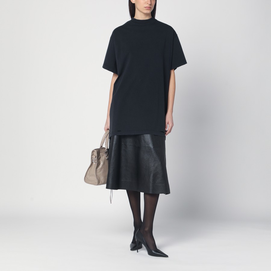 Balenciaga T-Shirt over Painted black in vintage jersey