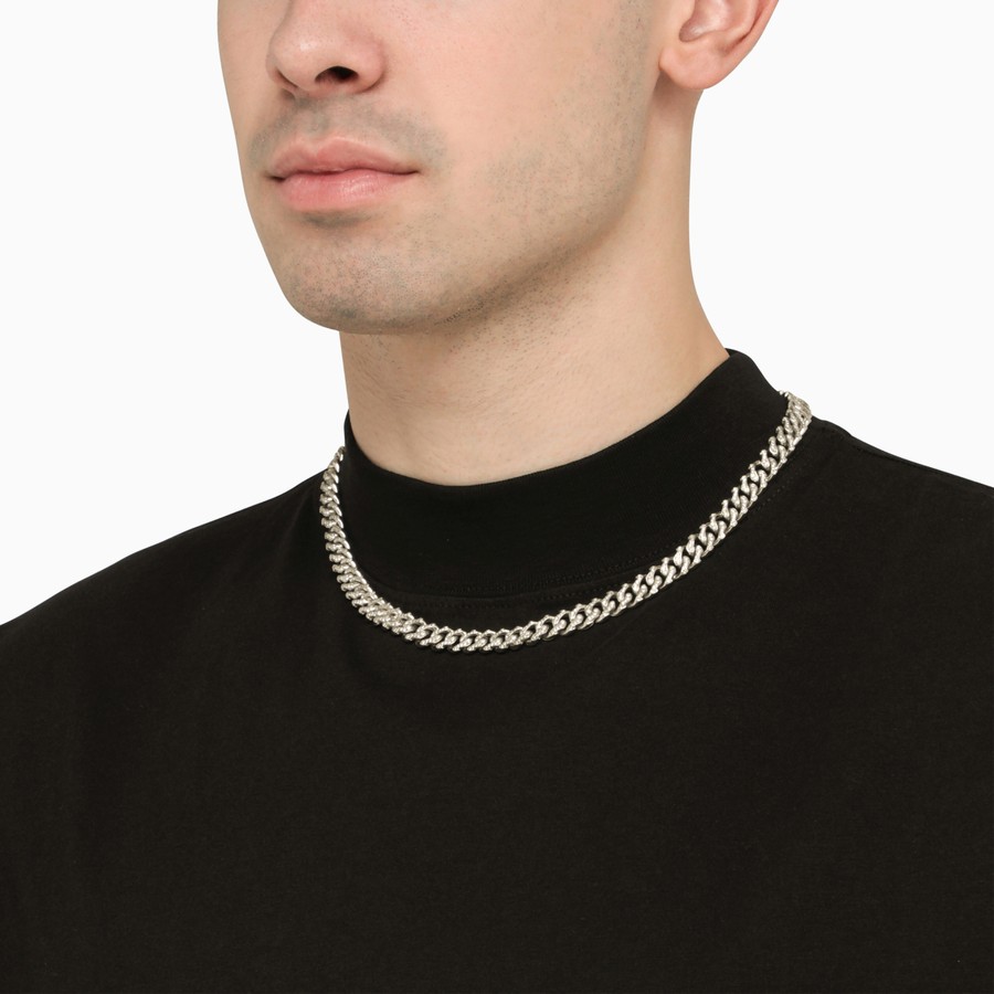 ネックレス・チョーカー Emanuele Bicocchi 925 Silver Chain Necklace With Crystals Emanuele Bicocchi 925 silver chain necklace with crystals