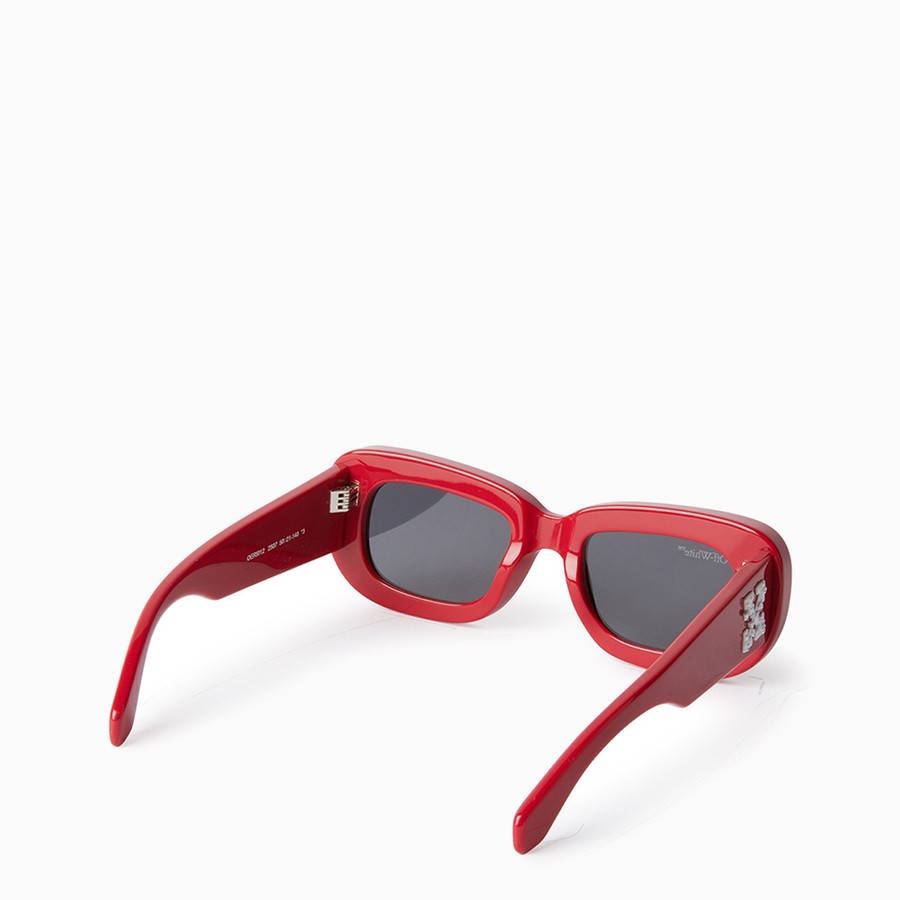 Red off white sunglasses clearance
