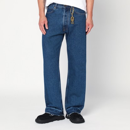 Patou Wide-leg ink blue jeans in denim | TheDoubleF