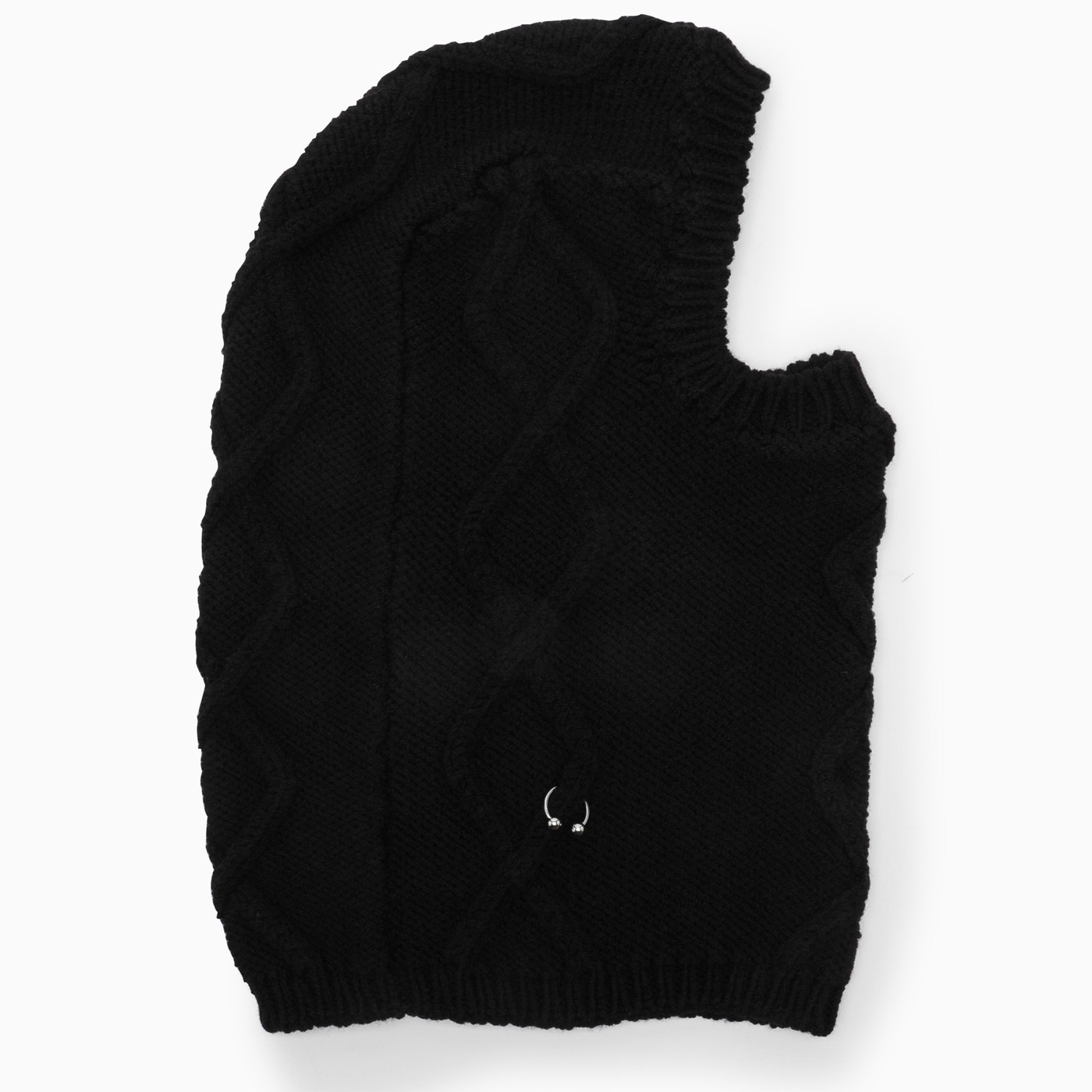 032c Black balaclava in knit TheDoubleF