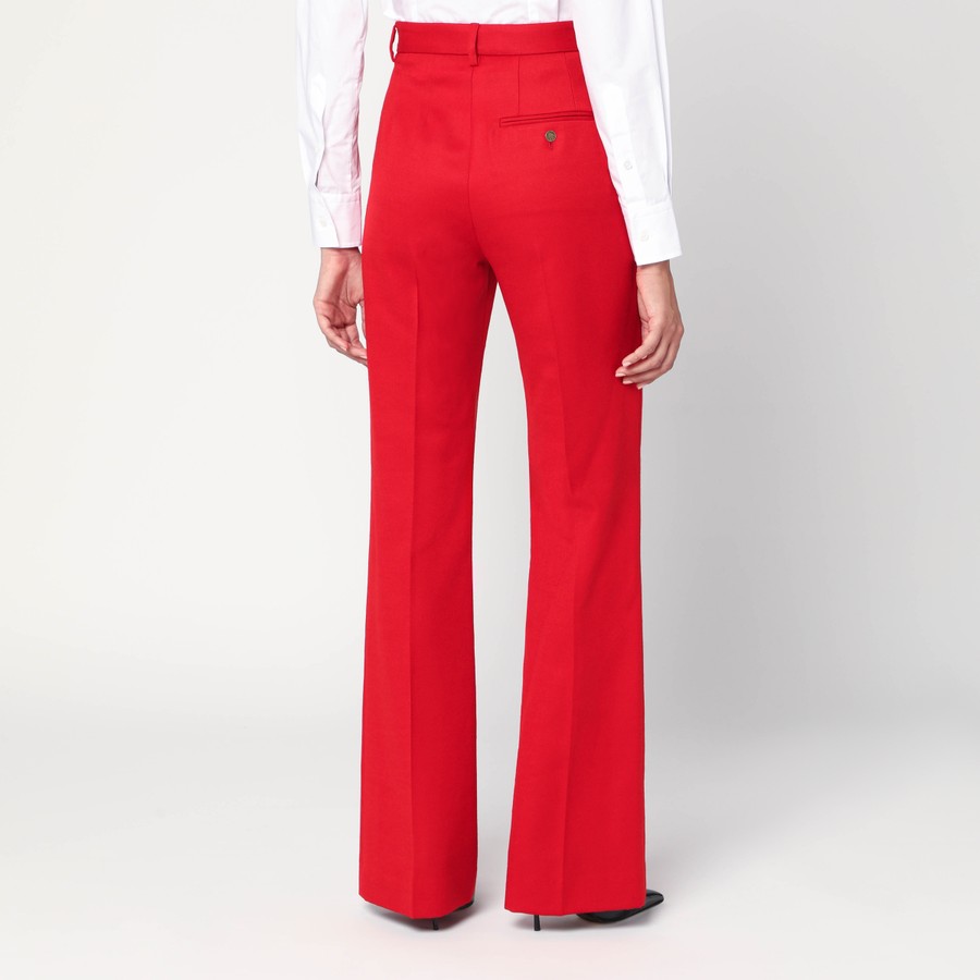 Vivienne Westwood Red flared pants in wool | TheDoubleF