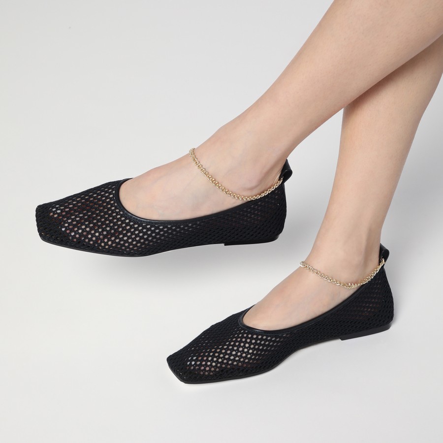 シューズ・サンダルその他 MARIA LUCA Black net ballerina Augusta MARIA LUCA Black net ballerina Augusta | TheDoubleF