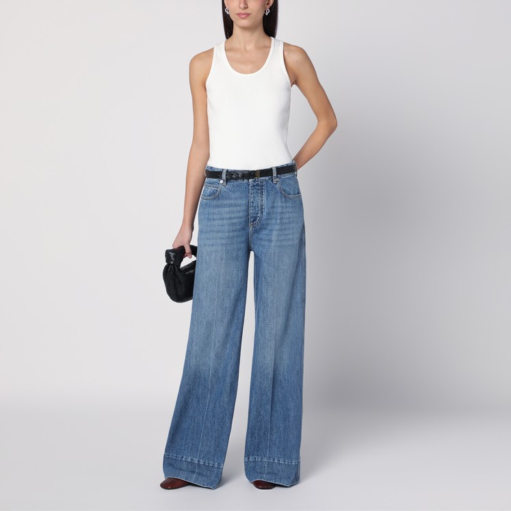 Bottega Veneta Jeans with indigo blue turn-up | TheDoubleF