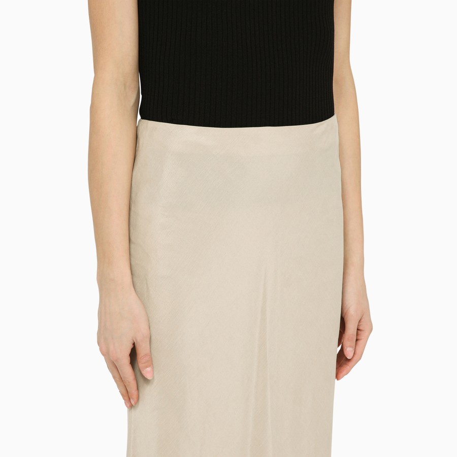 スカート Max Mara Studio Long beige linen-blend skirt Max Mara Studio Long beige linen-blend skirt | TheDoubleF