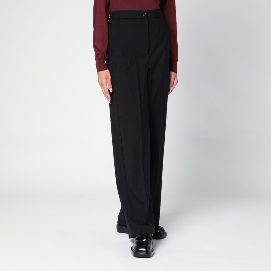 ボトムスその他 DEPARTMENT 5 Black wool-blend trousers DEPARTMENT 5 Black wool-blend trousers | TheDoubleF