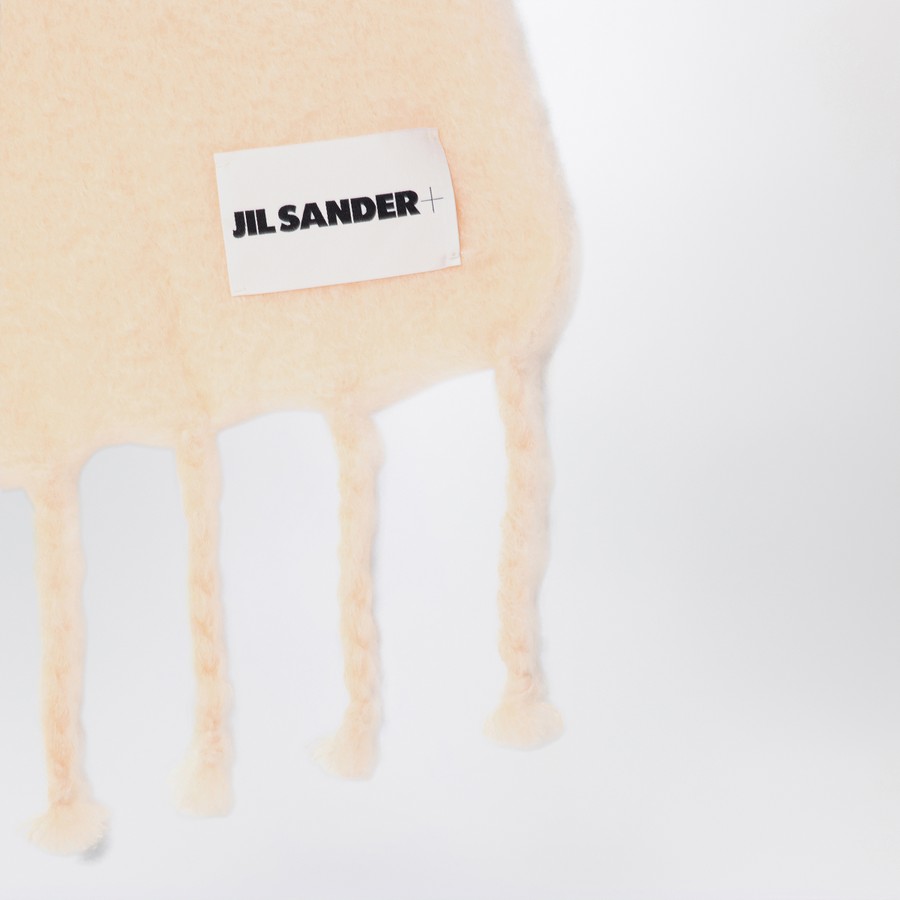 Jil Sander Pale pink mohair blend scarf | TheDoubleF