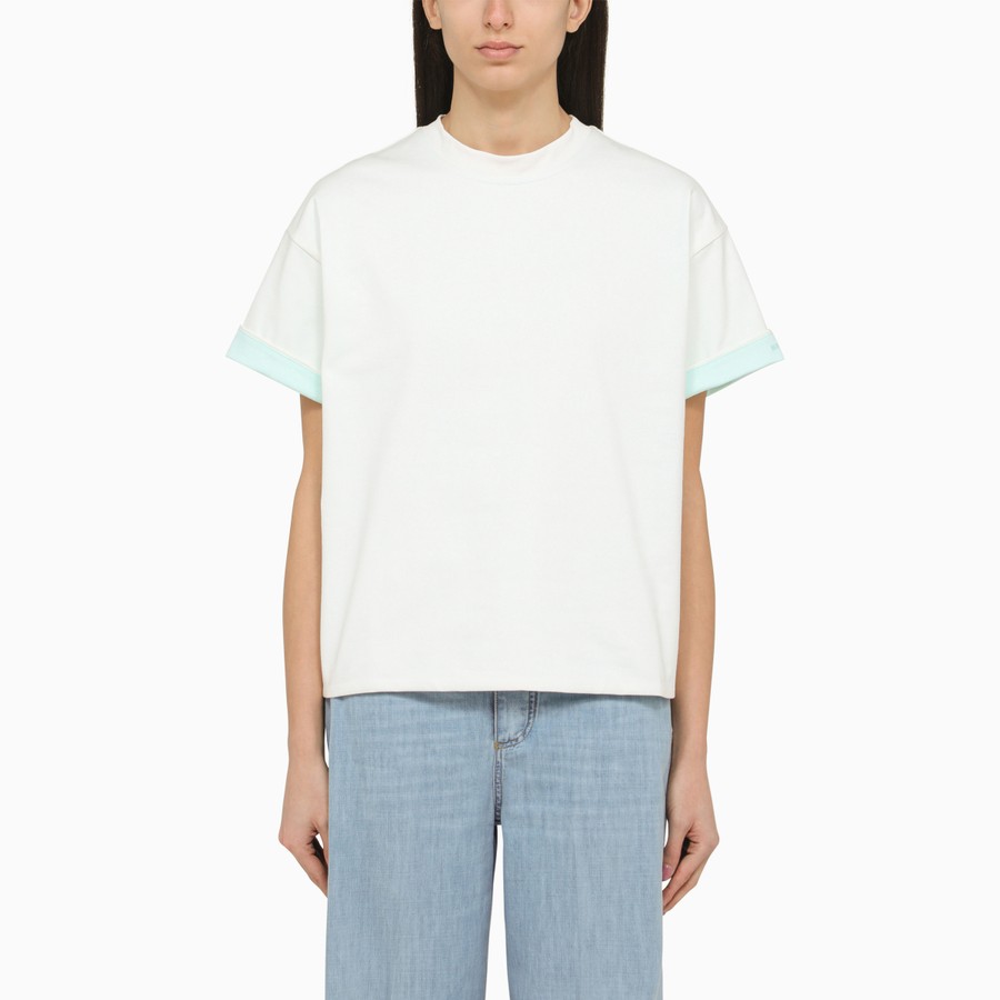 Bottega Veneta White cotton crew-neck T-shirt with