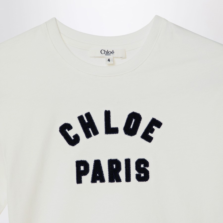 Chloé White T-shirt with logo | TheDoubleF