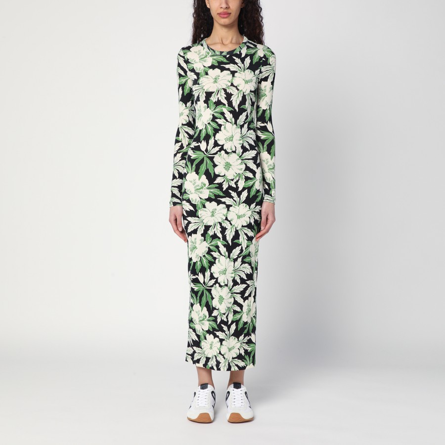 ワンピースその他 Loewe Dress with floral print in silk and cotton Loewe Dress with floral print in silk and cotton | TheDoubleF
