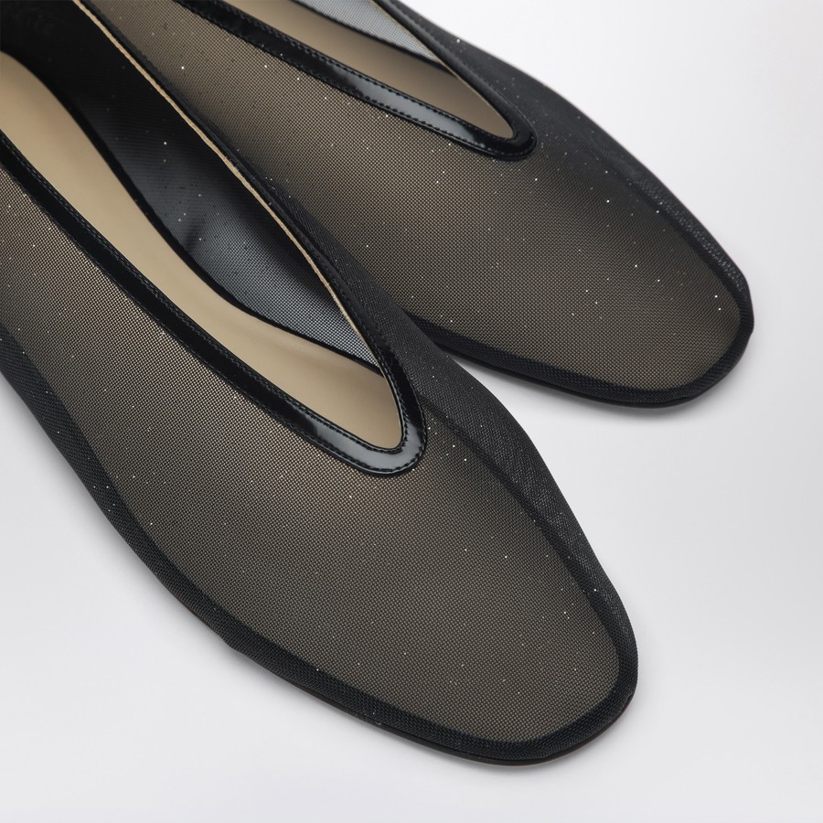 シューズ・サンダルその他 Le Monde Beryl Black glitter Luna slipper with net Le Monde Béryl Black glitter Luna slipper with net | TheDoubleF