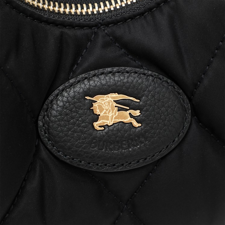 ショルダーバッグ・ポシェット BURBERRY Women Messenger Bags 8095704 black Burberry Logo Printed Zip-Up Crossbody Bag – Cettire