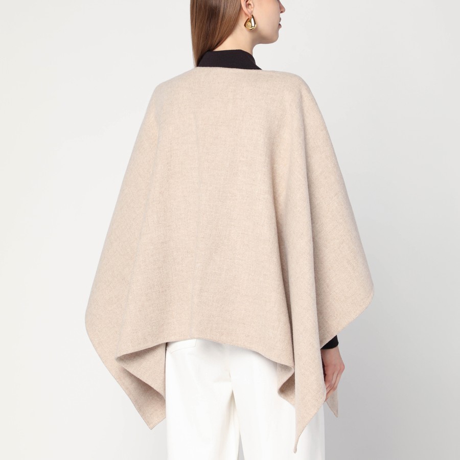 ポンチョ・ケープ MAX MARA BEIGE ALPACA AND WOOL CAPE Max Mara Beige alpaca and wool cape | TheDoubleF