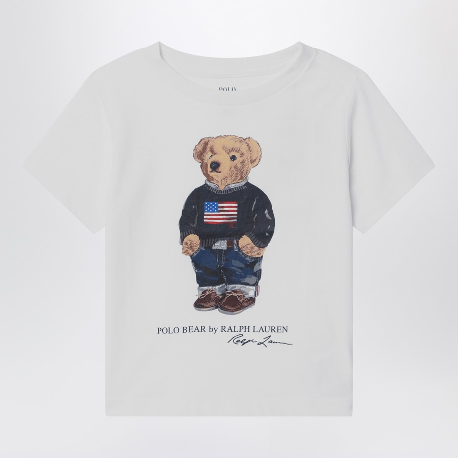 Polo Ralph Lauren White Polo Bear T-shirt TheDoubleF
