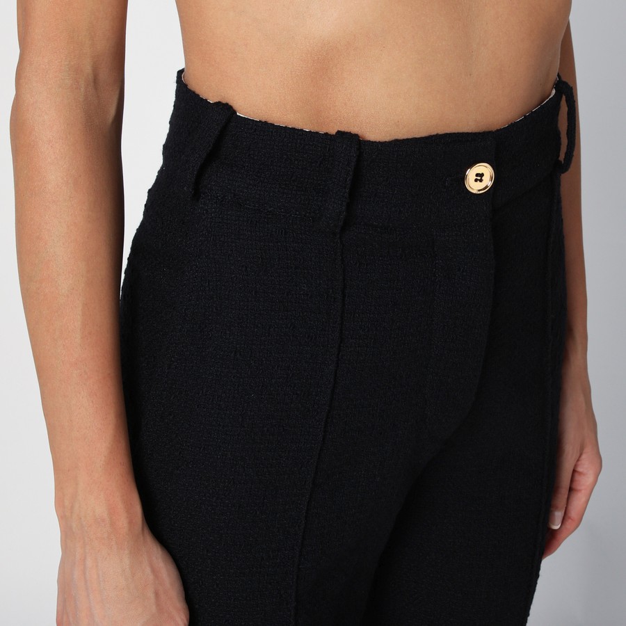 【関税&送料込】Patou Black Wool Blend Bell-Bottom Trousers Patou Black wool blend bell-bottom trousers | TheDoubleF