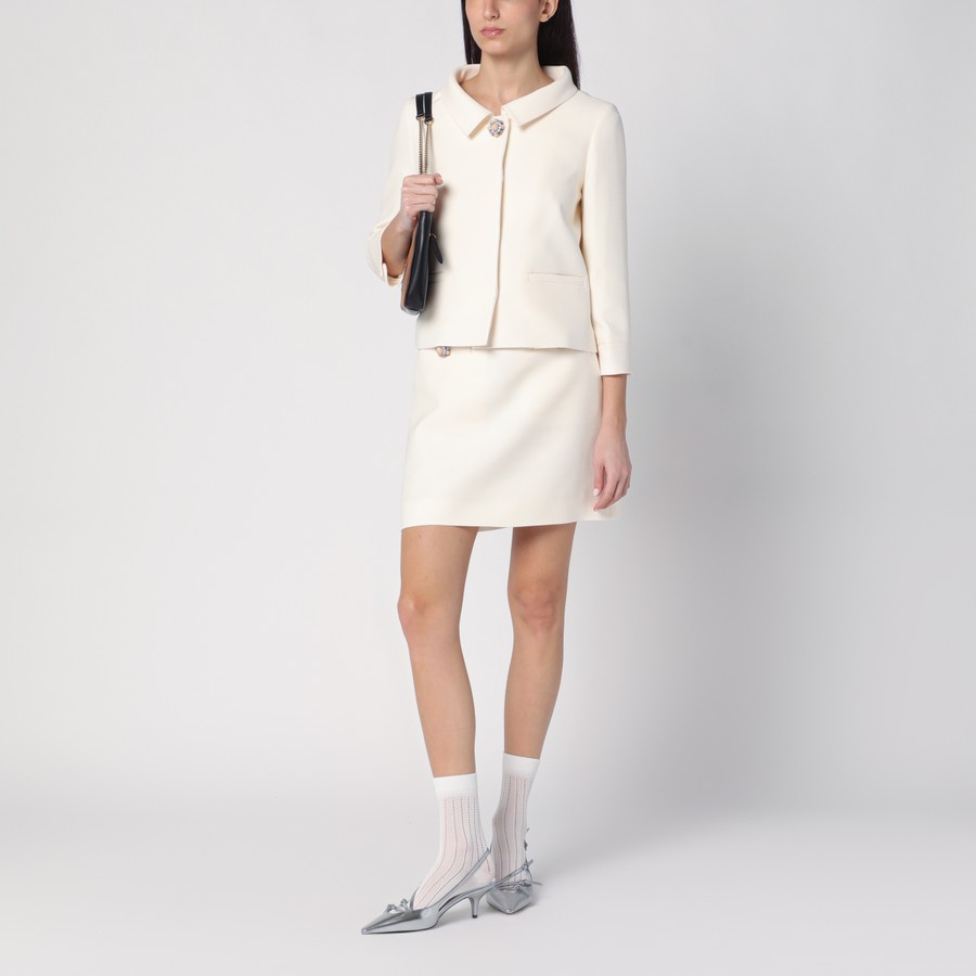 ミニスカート VALENTINO GARAVANI CREPE COUTURE MINI SKIRT Valentino Garavani Crepe Couture Mini Skirt | Pink | FARFETCH