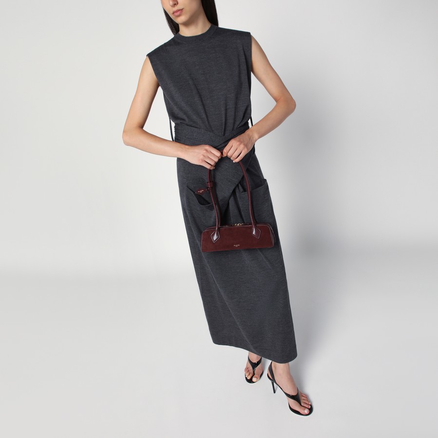 バッグ・カバンその他 Alaia Le Teckel small bag dark red bi-material ALAÏA Red Shoulder Bag in Leather | LE TECKEL | ALAÏA US