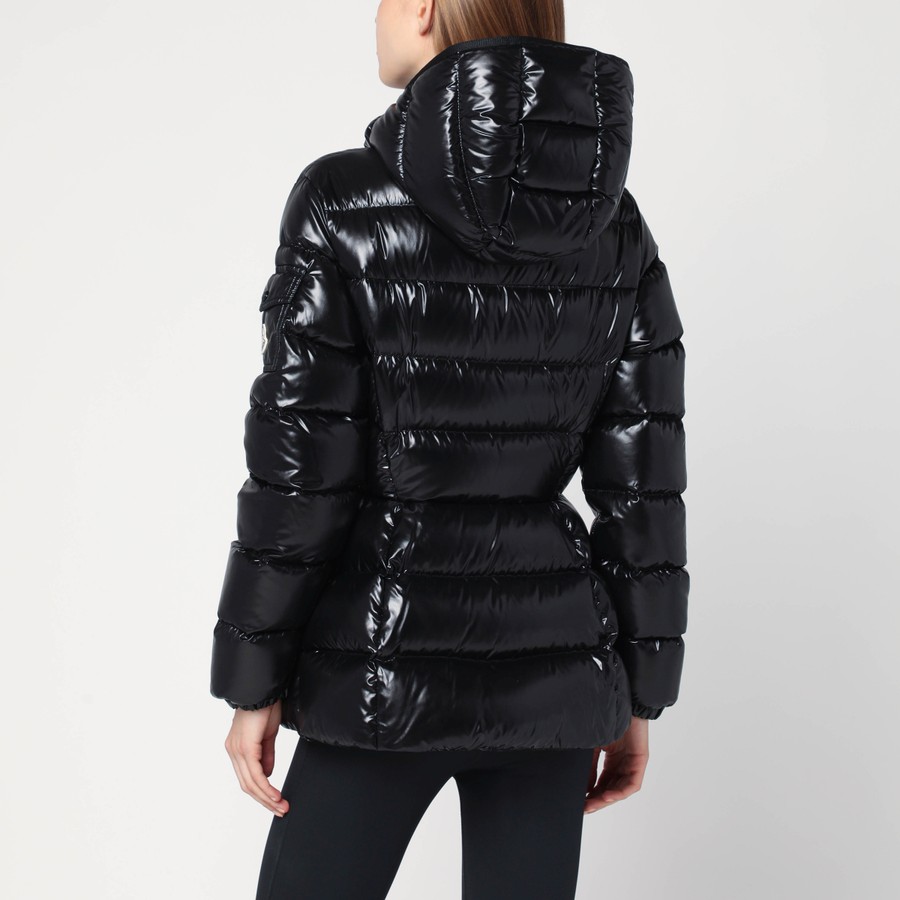 ダウンジャケット・コート MONCLER BLACK DOWN JACKET IN LACQUERED NYLON Moncler Black down jacket in lacquered nylon | TheDoubleF
