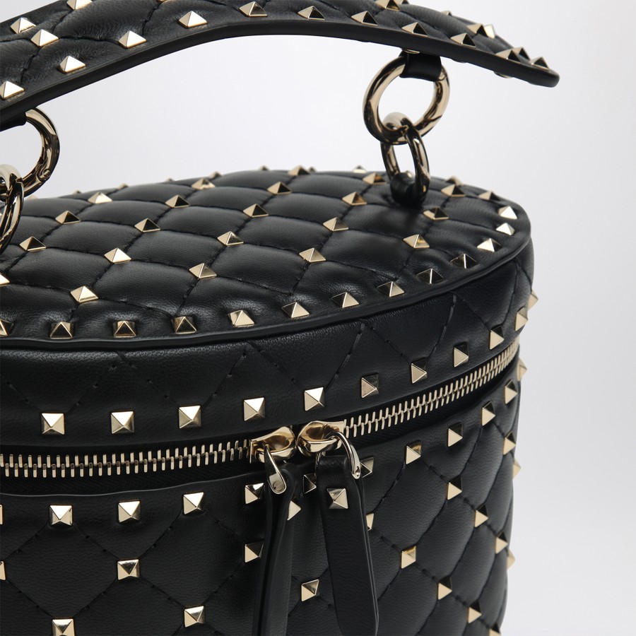 Valentino Garavani Small black Rockstud bucket bag | TheDoubleF