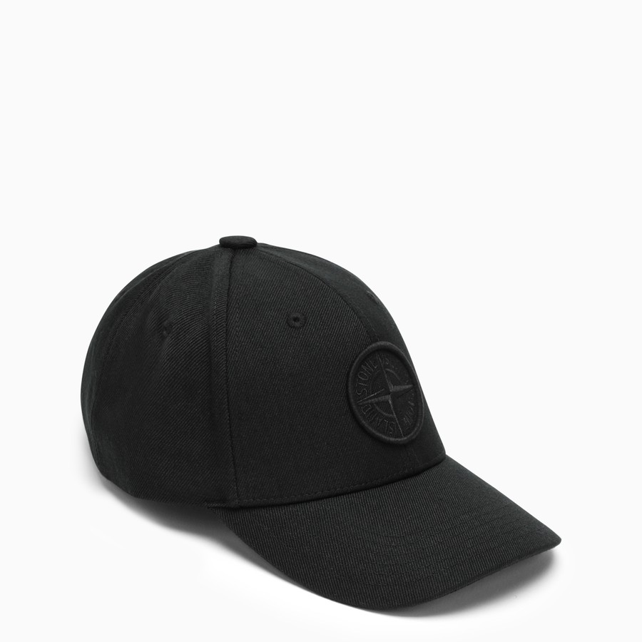 Stone island baseball cap black Clearance