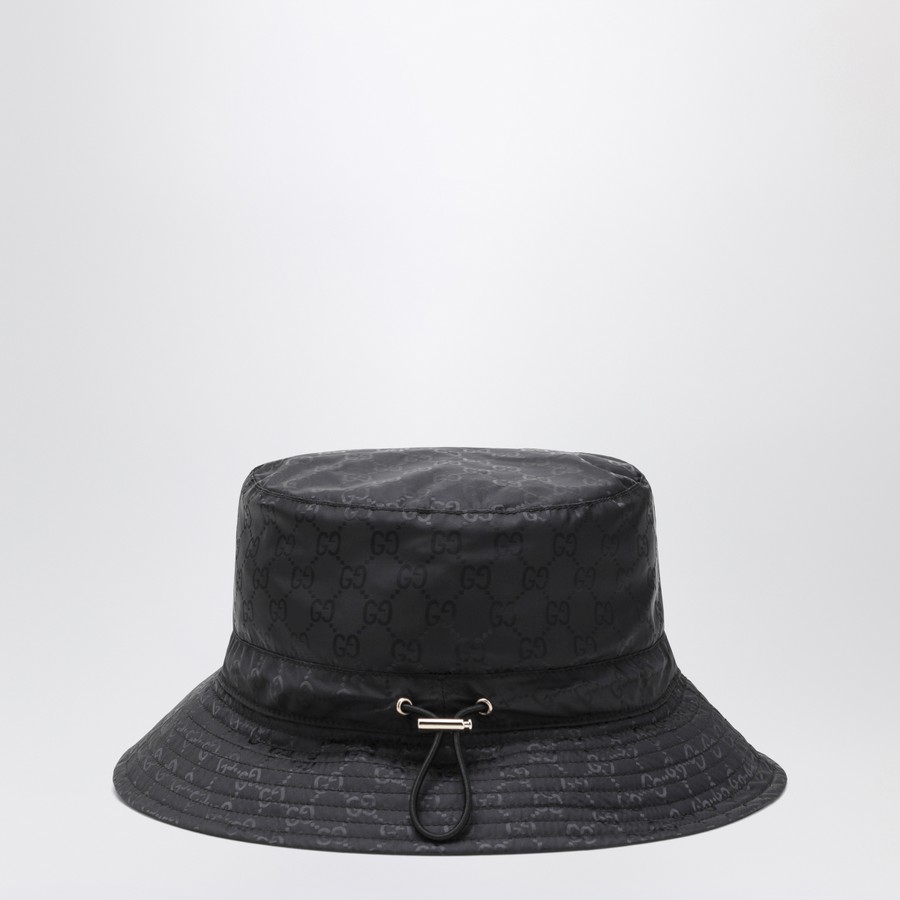 GUCCI Reversible black nylon GG hat | TheDoubleF