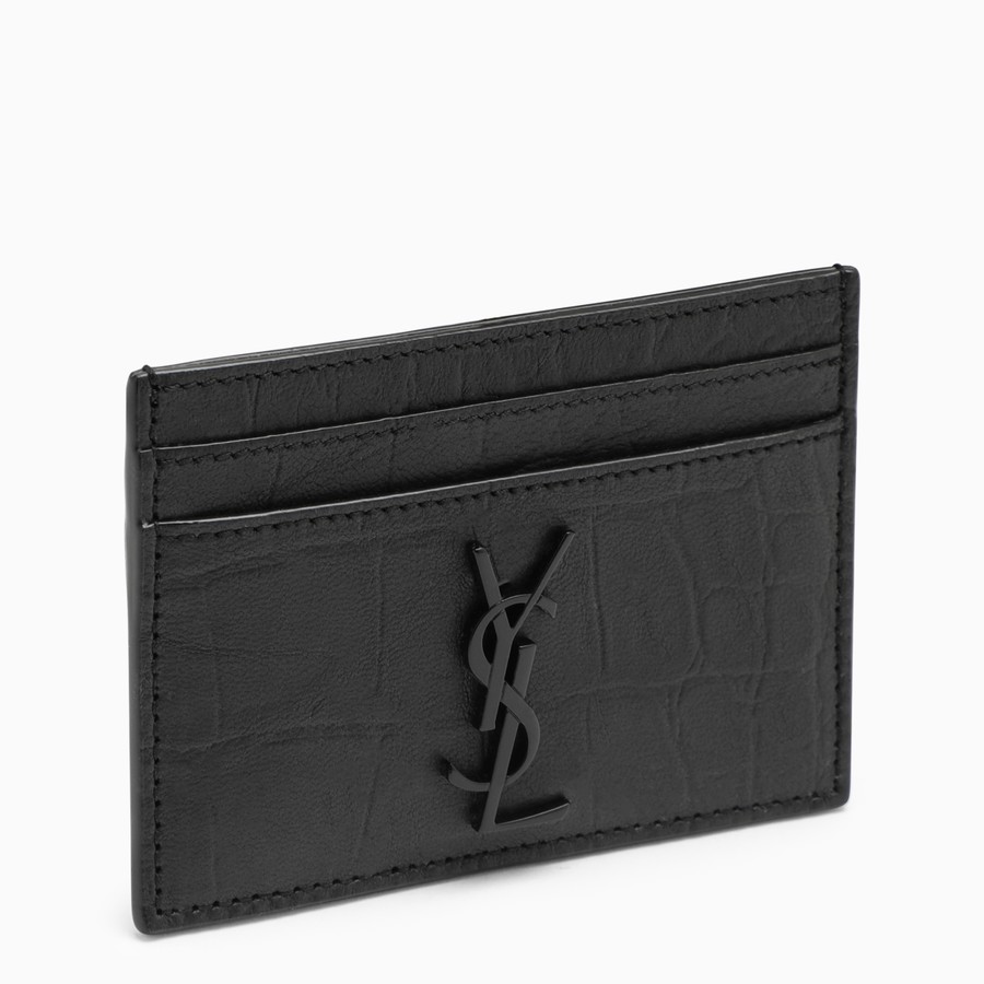 【関税&送料込】Saint Laurent Black Monogram Credit Card Hol Saint Laurent Monogram black credit card holder | TheDoubleF