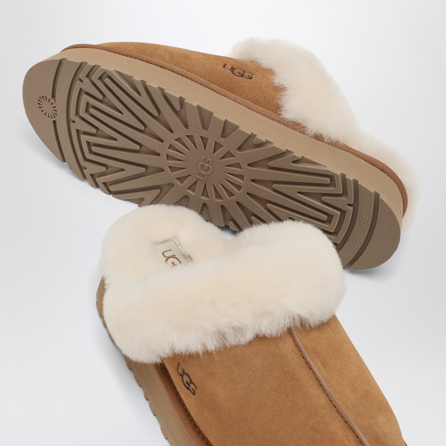 UGG 1122550CHESTNUT 関税送料込 UGG Disquette chestnut eather slip-ons | TheDoubleF