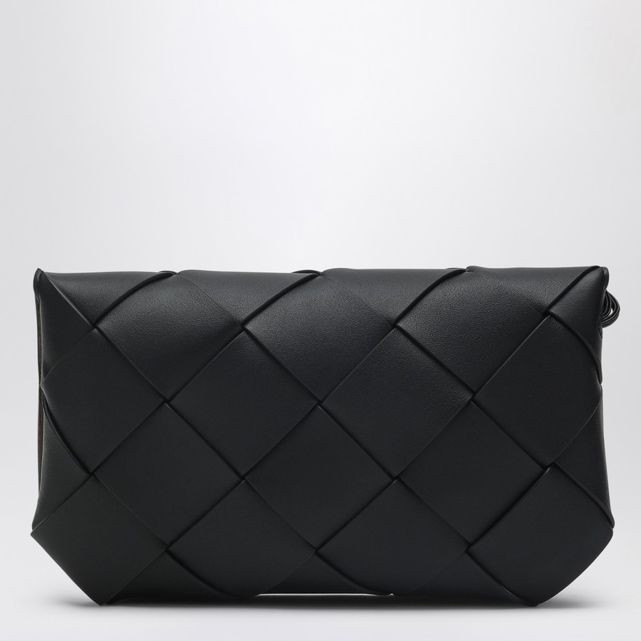 【関税＆送料込み】Bottega Veneta Braided Card Holder With Bottega Veneta Diago long wallet black/brown | TheDoubleF