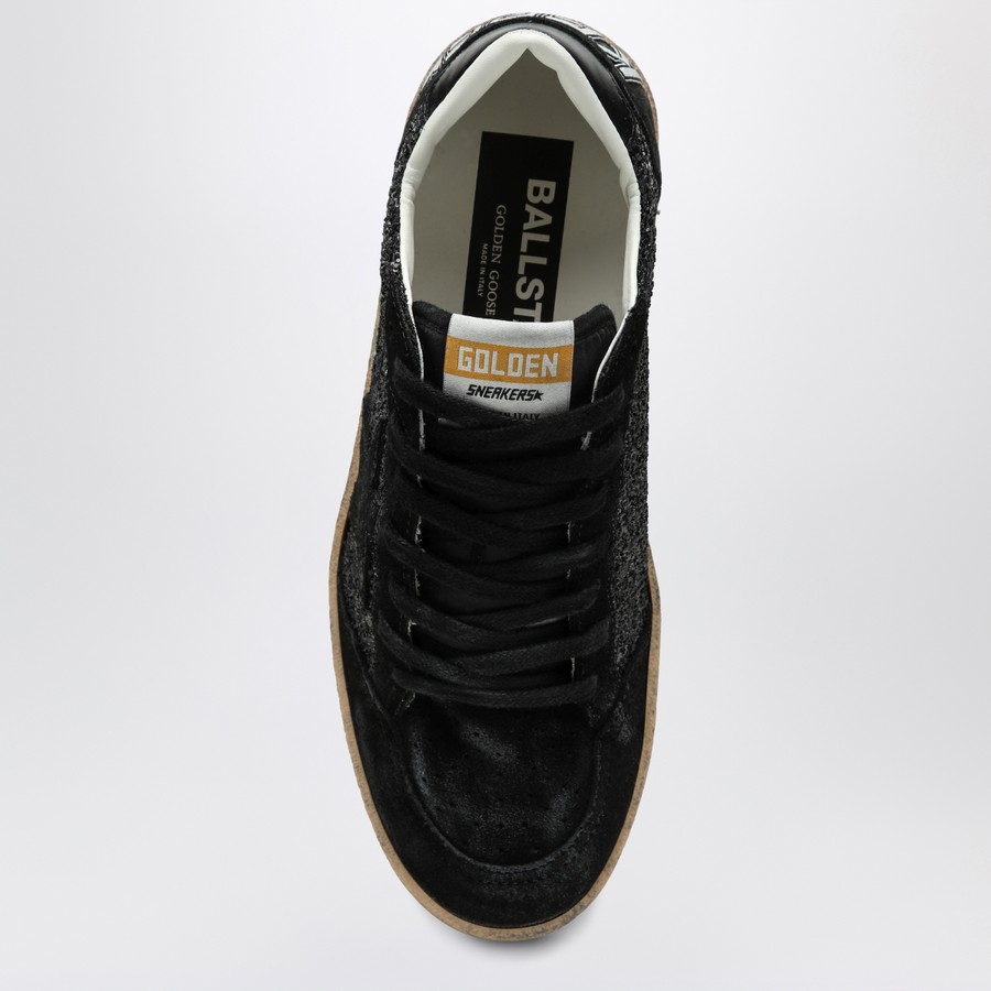 シューズ・サンダルその他 Golden Goose Ball Star sneakers black in suede and glitter Ball Star in nappa and suede with black glitter star and