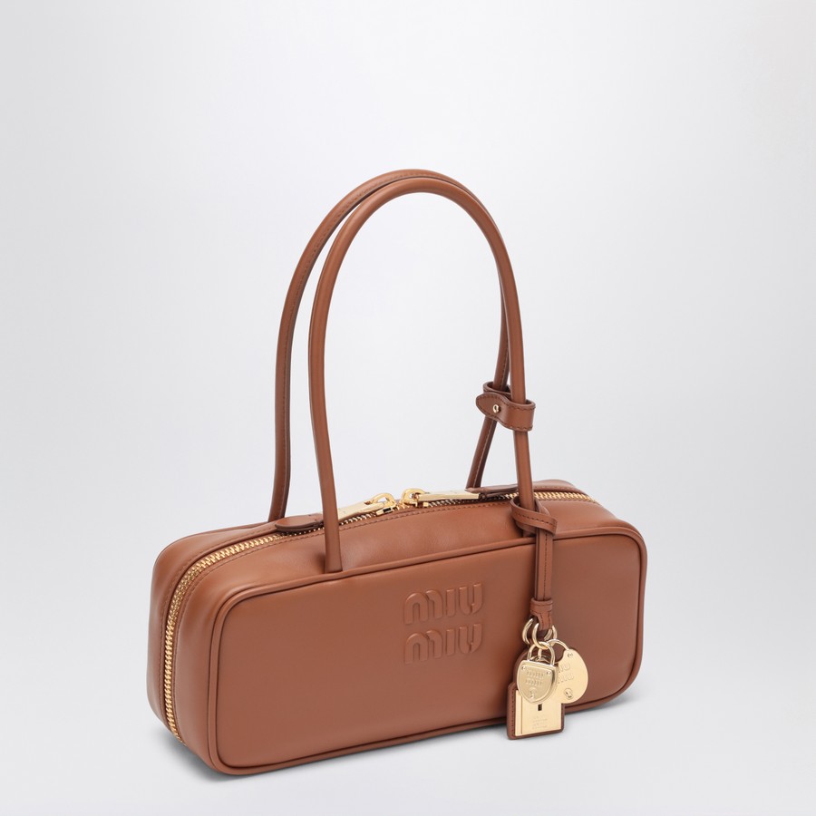 ハンドバッグ MIU MIU 5BB173_2CRW_F0046 BEAU LEATHER BAG SMALL Miu Miu Beau small bag Cognac colour | TheDoubleF