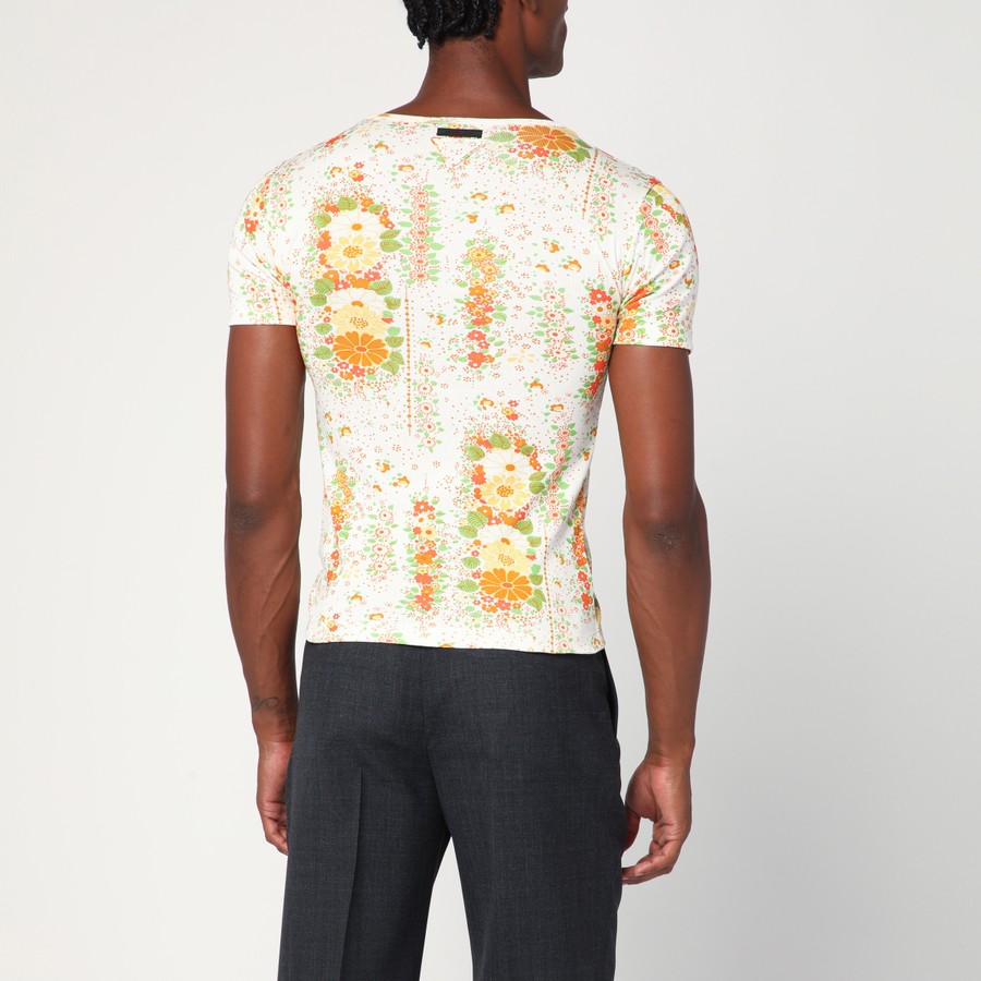 Prada Floral Pattern T shirt 美品 PRADA Floral Pattern T-shirt F/S from Japan | eBay