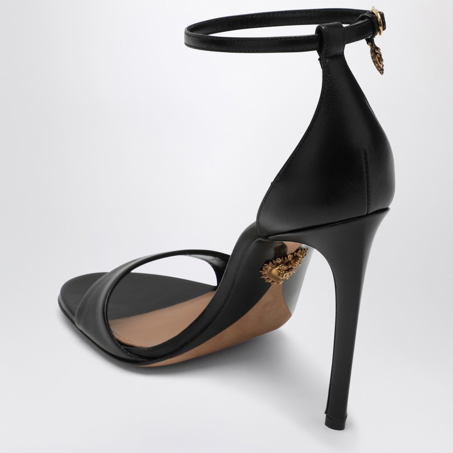 サンダル・ミュール Dolce&Gabbana Black Patent Leather Devotion Sandals Dolce&Gabbana Black patent leather Devotion sandals | TheDoubleF