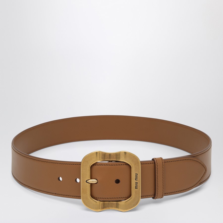 ベルト MIU MIU Caramel Leather Belt Miu Miu Caramel leather belt - Belts - BeyondStyle