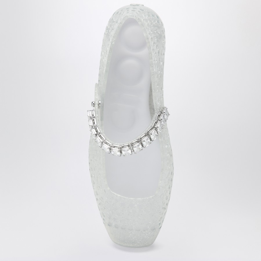 シューズ・サンダルその他 Jimmy Choo The Jelly transparent ballet flats with crystals Jimmy Choo The Jelly transparent ballet flats with crystals
