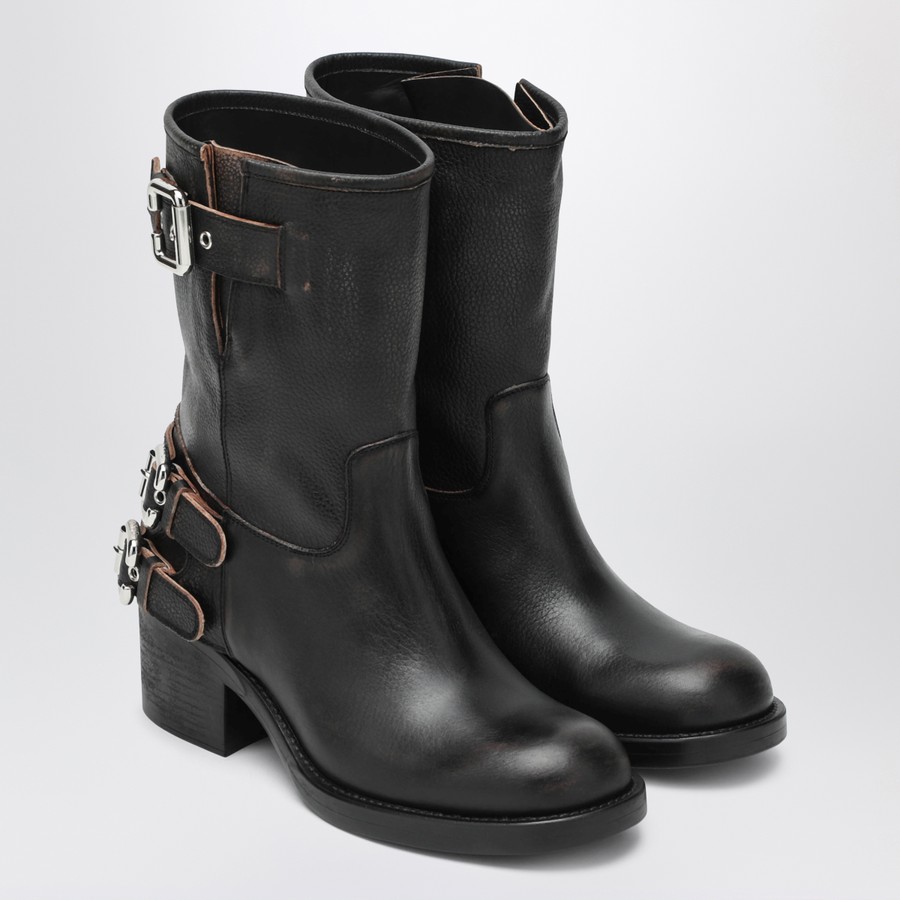 Chloé Black Dakota biker-style boots | TheDoubleF Chloé Black Dakota biker-style boots | TheDoubleF