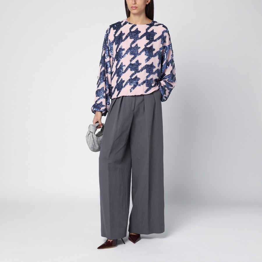 ボトムスその他 Dries Van Noten Taupe wool-blend wide trousers Dries Van Noten Taupe wool-blend wide trousers | TheDoubleF