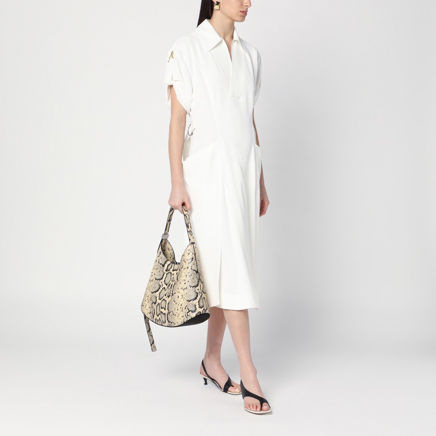 Jil Sander Eldorado bag in python-print leather | TheDoubleF