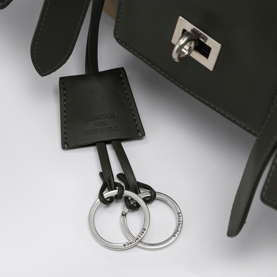 Balenciaga Carry All Bel Air Media bag in khaki canvas