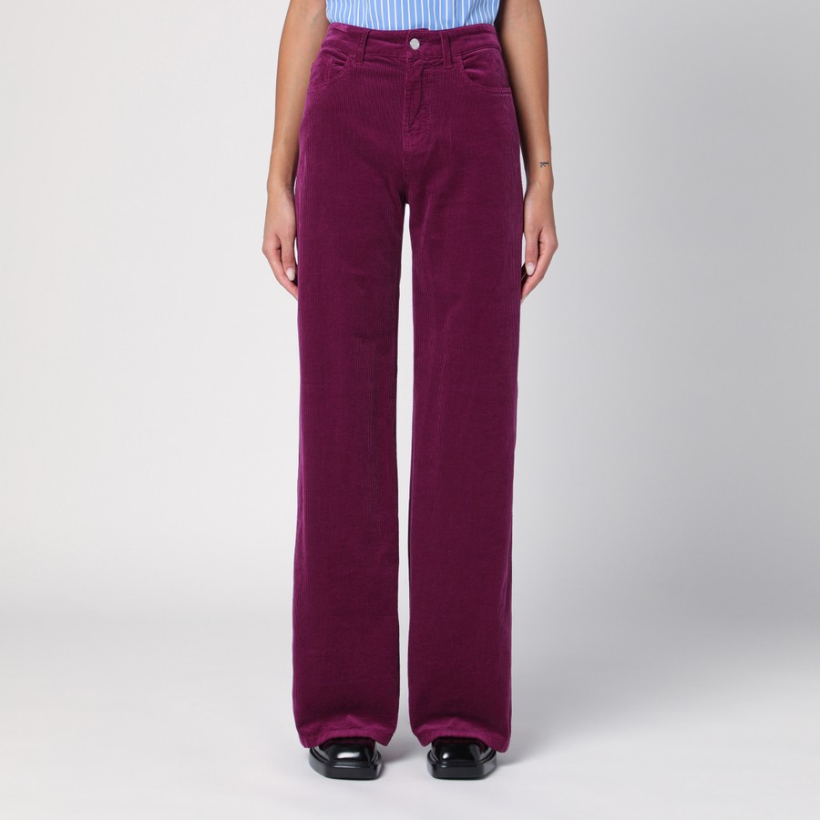 ボトムスその他 DEPARTMENT 5 Purple corduroy palazzo trousers DEPARTMENT 5 Purple corduroy palazzo trousers | TheDoubleF