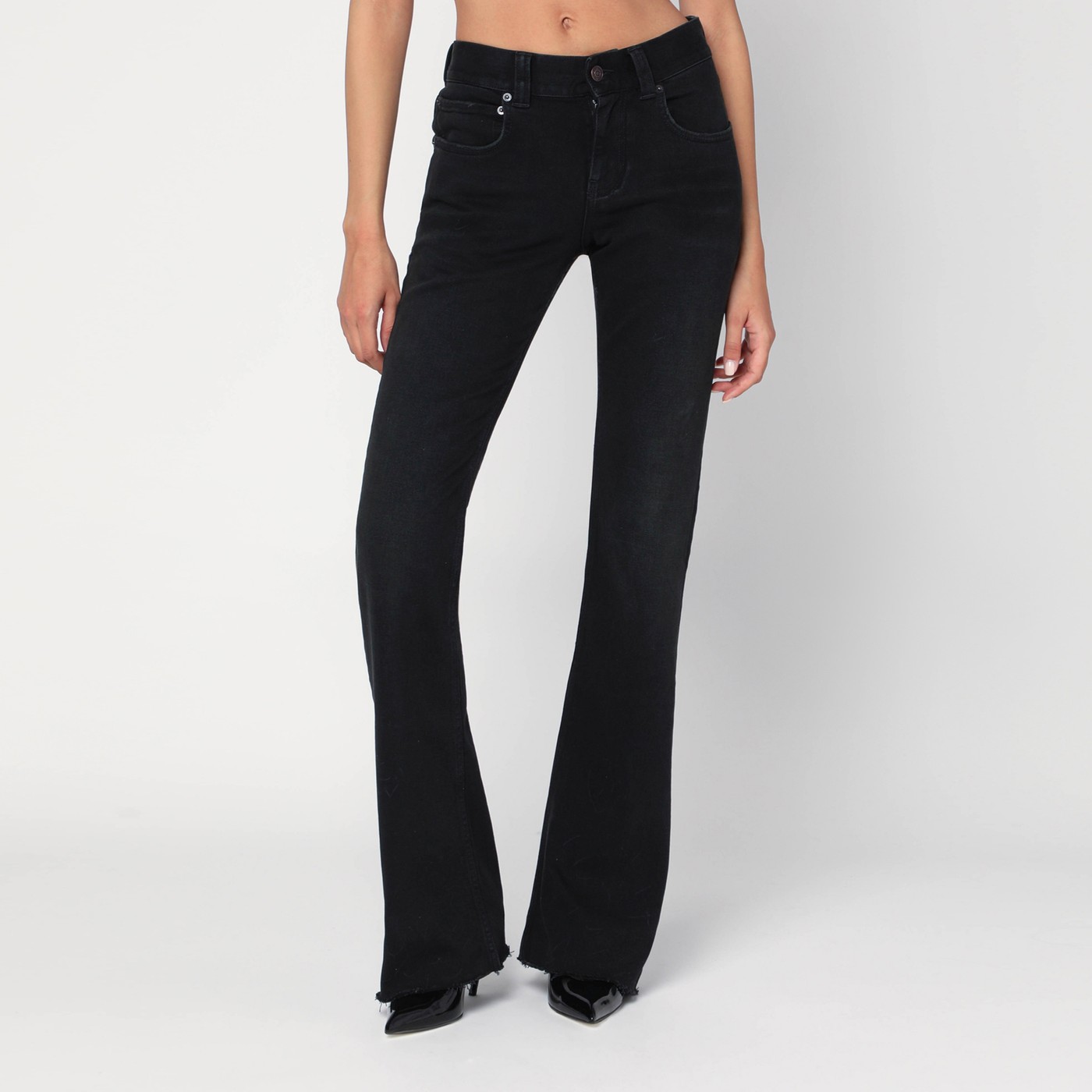Balenciaga Black Bootcut Slim Fit denim trousers | TheDoubleF