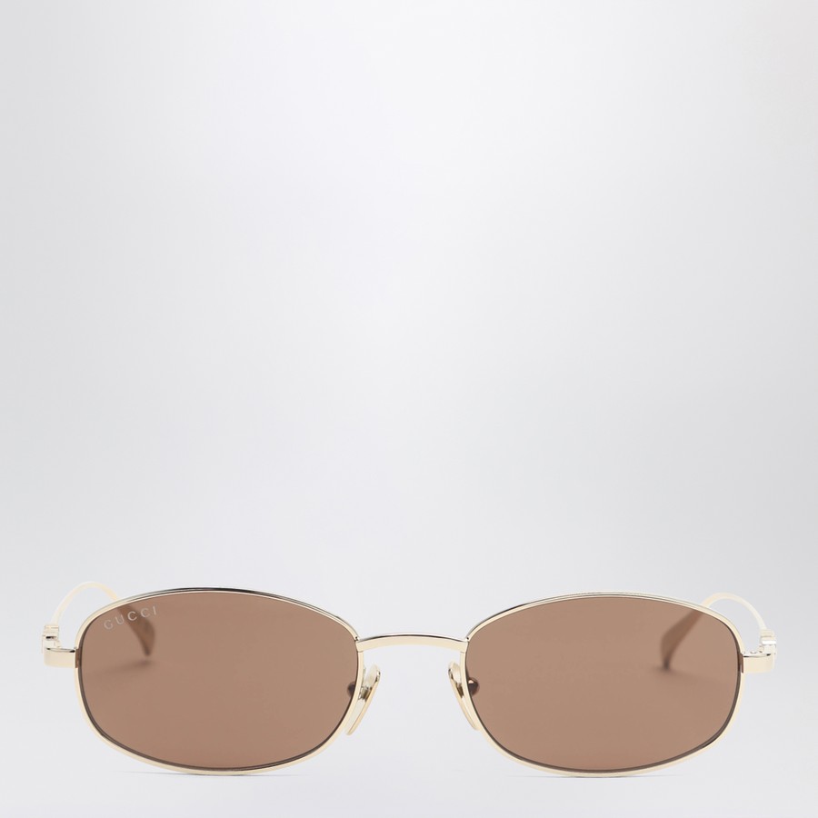 サングラス GUCCI Oval gold/brown sunglasses GUCCI Oval gold/brown sunglasses | TheDoubleF