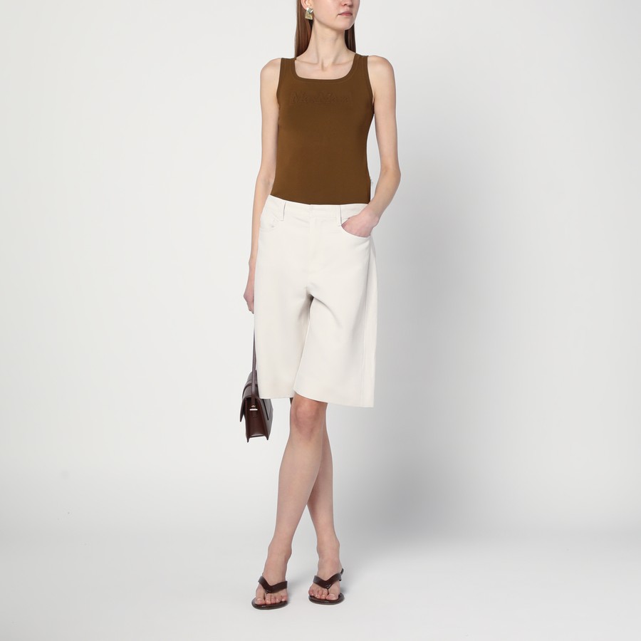 Tシャツ・カットソー MAX MARA OLIVE GREEN TOP IN CREPE VISCOSE Max Mara Olive green top in crêpe viscose | TheDoubleF