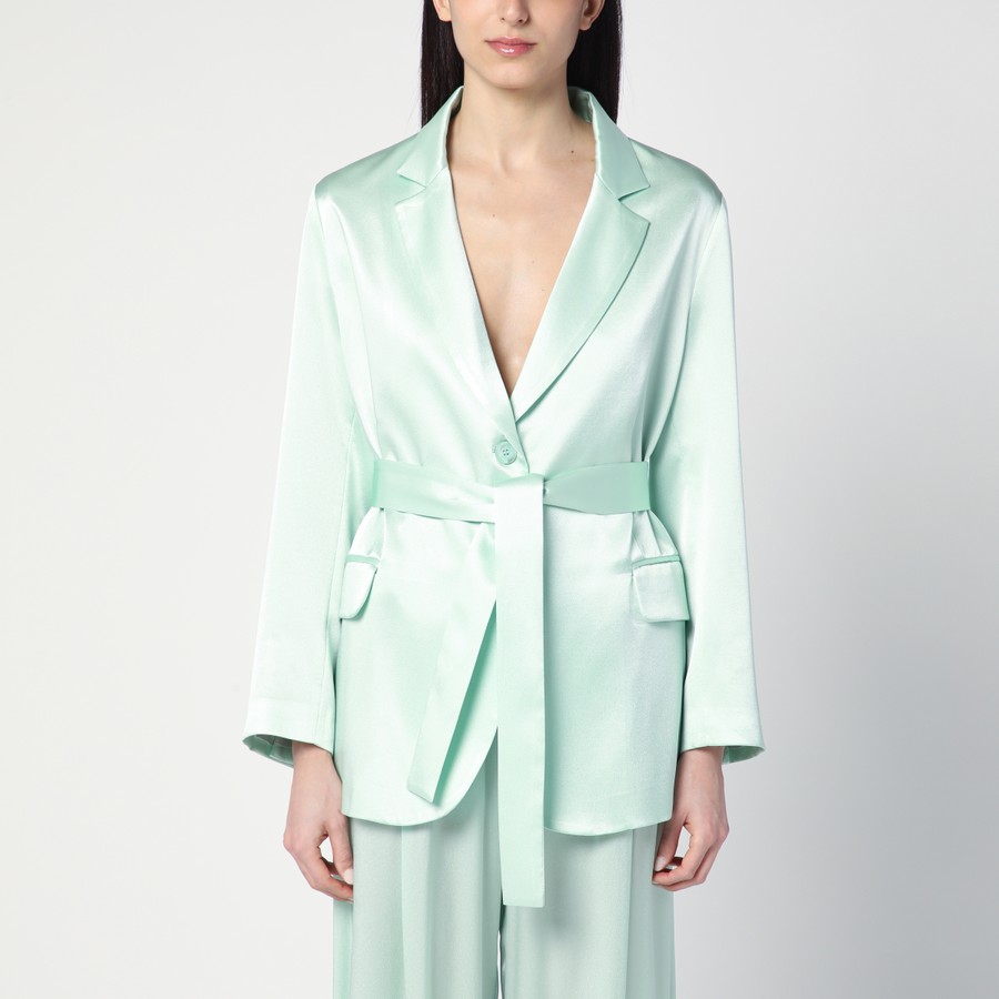 ジャケット Semicouture Christiana jacket in aqua green Semicouture Christiana jacket in aqua green | TheDoubleF