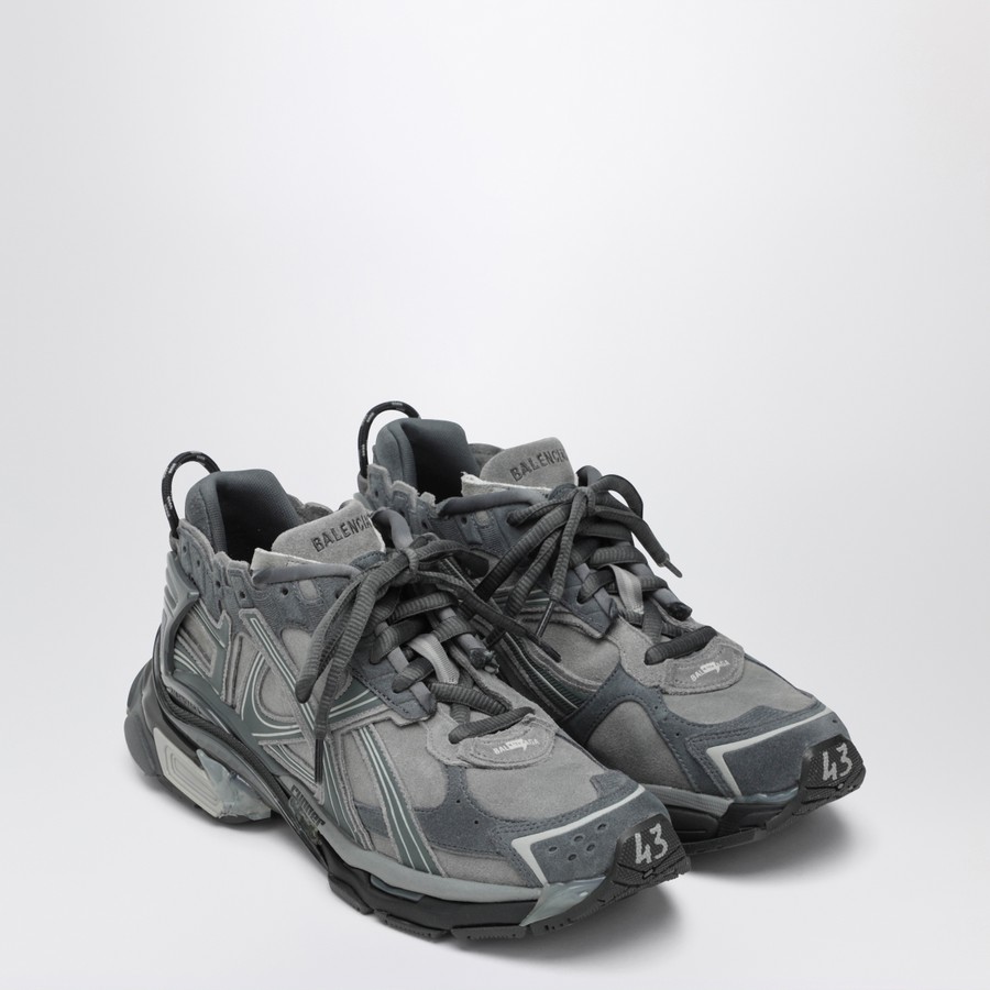 Balenciaga Runner sneakers in grey leather and textile | TheDoubleF