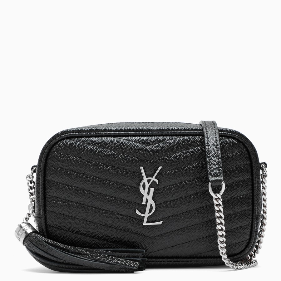 Black/silver mini Lou bag
