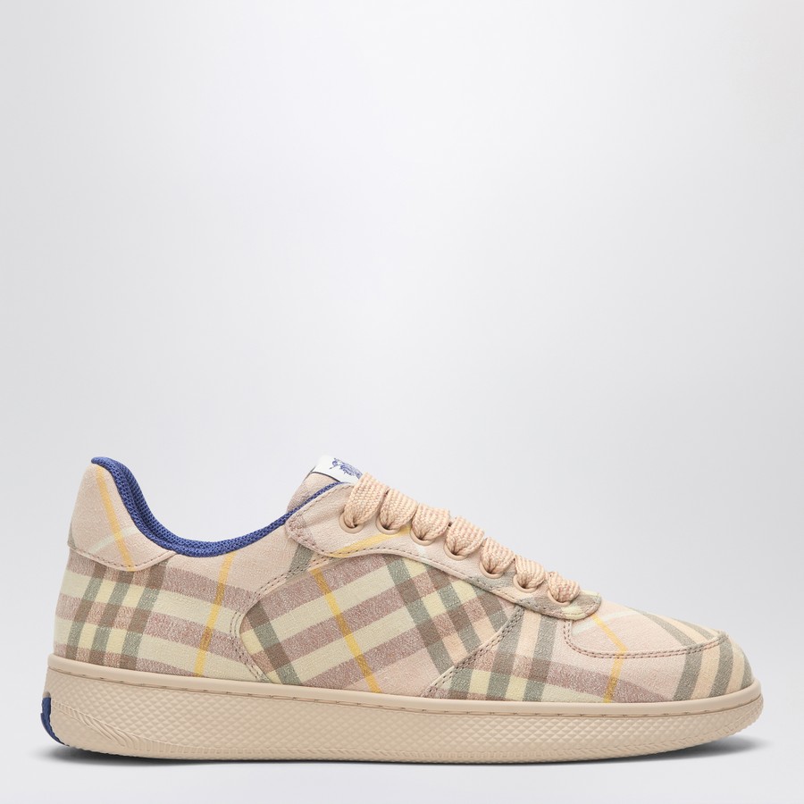 スニーカー BURBERRY Pink Leather Terrace Sneakers Burberry Sneaker Terrace Light Pink | TheDoubleF