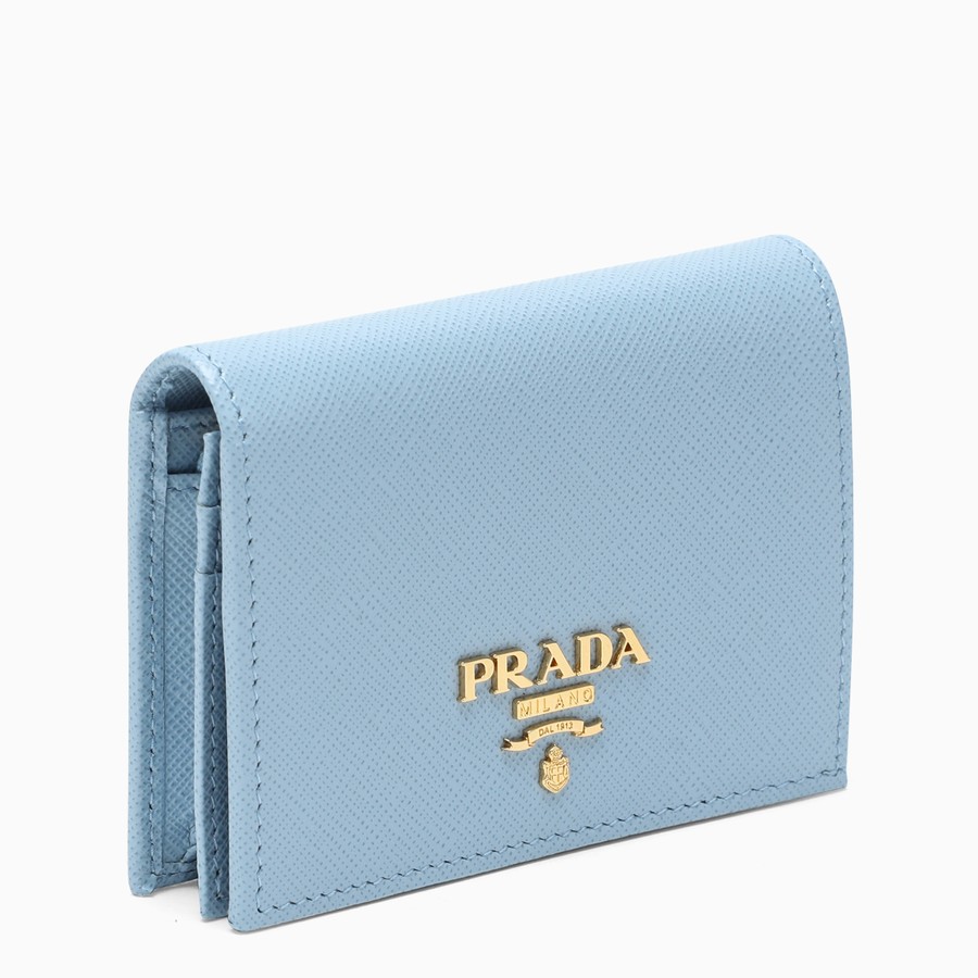 prada small leather wallet