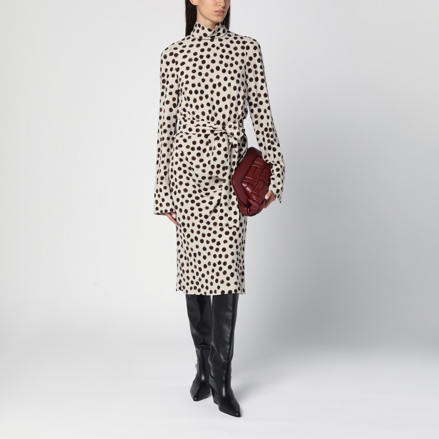 ワンピースその他 Dries Van Noten Ecru polka dot dress with bow Dries Van Noten Écru polka dot dress with bow | TheDoubleF