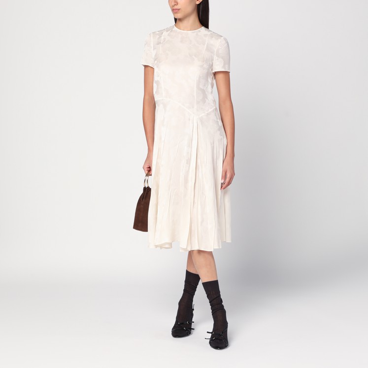 PRADA｜DRESSES (P3J25 S231 12JF F0002) Black Long Satin Dress | PRADA